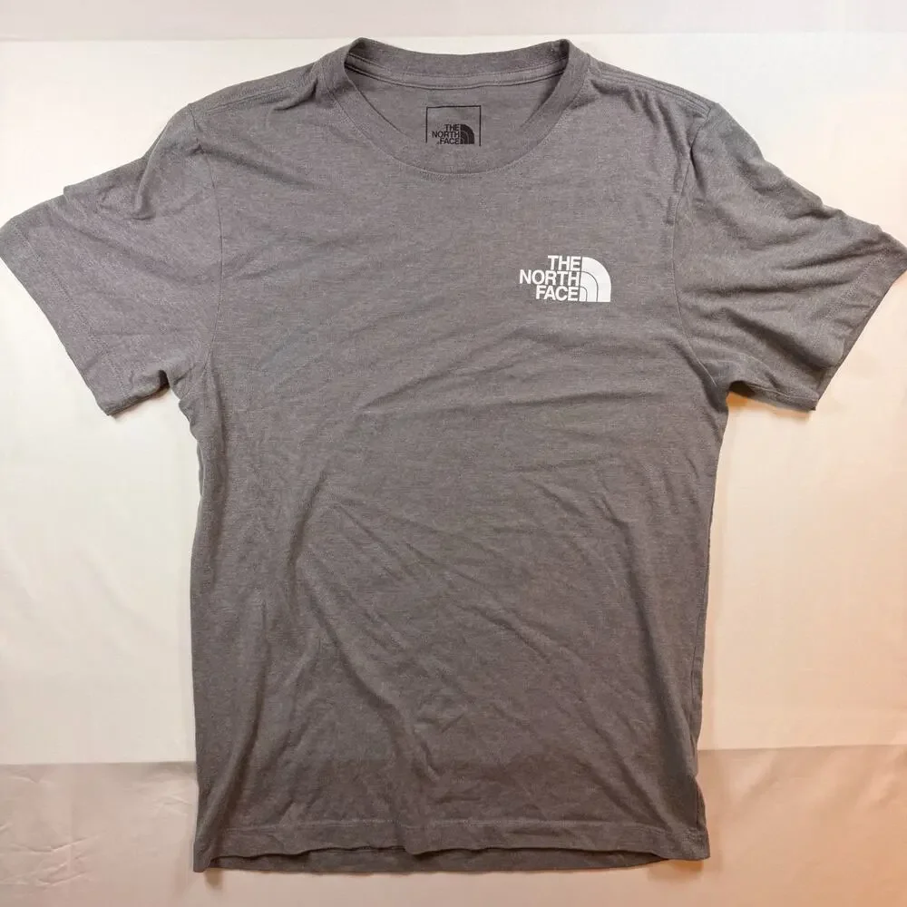 The North Face Men's Short Sleeve Box Graphic T Shirt Gray Size Small